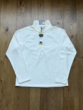 Eddie Bauer Women's Long Sleeve Polar Fleece Quarter Zip Pullover Medium M NEW